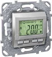 ТЕРМОРЕГУЛЯТОР KNX С ДИСПЛЕЕМ, АЛЮМ.
