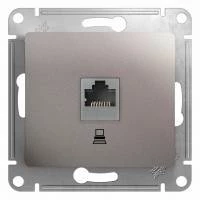 Компьютерная розетка GLOSSA RJ45 кат.5E, механизм, платина
