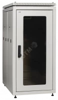 ITK Шкаф сетевой 19" LINEA N 47U 600х1000 мм стеклянная передняя дверь, задняя перфорированная серый