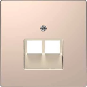 D-Life ЦЕНТРАЛЬНАЯ НАКЛАДКА для розетки 2-ной RJ45, ШАМПАНЬ , SD