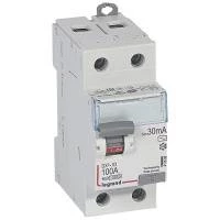 УЗО двухполюсное DX3 2П 100А 30мА-AC