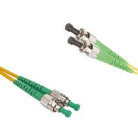 Патч-корд оптический LANMASTER, LSZH, дуплексный, ST/APC-FC/APC, SM OS2, 0.5 м
