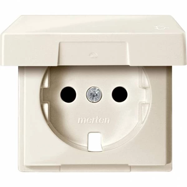 ЦЕНТР.ПЛАТА С КР.Д/МЕХ.РОЗ.SCHUKO БЕЖ MTN2340-0344