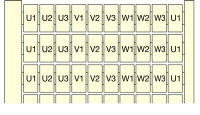 Маркировка RC65 10x(U1-U3-V1-V3-W1-W3)