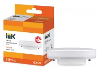 Лампа светодиодная ECO T75 таблетка 8Вт 230В 3000К GX53 IEK