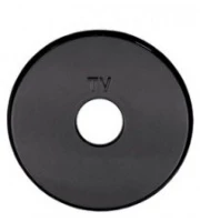 Накладка розетки TV (черный) Vintage