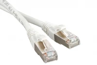 Патч-корд LANMASTER FTP кат.5Е, с заливными колпачками, 0.5 м, белый