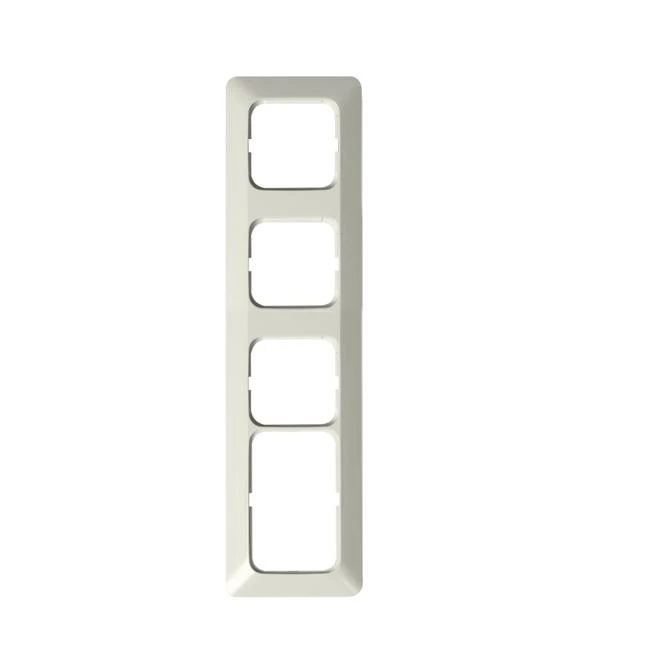 Рамка 4-постовая, 1 пост 2Schuko + 3 поста Schuko, серия Jussi, белый ABB