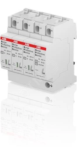 Ограничитель перенапряжения УЗИП OVR T2 3N 40-440 P QS ABB 2CTB803973R1400