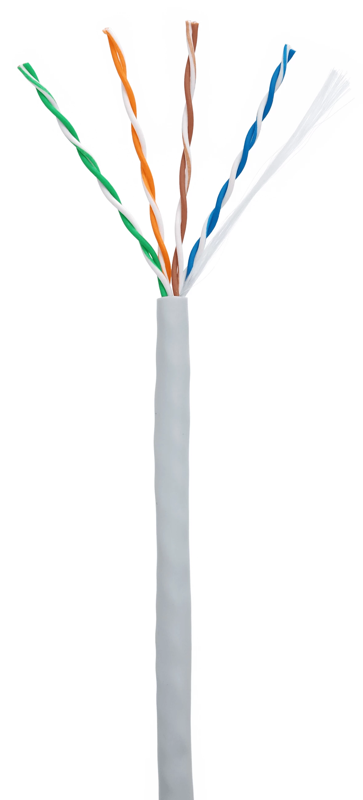 Кабель NETLAN U/UTP 4 пары, Кат.5e (Класс D), 100МГц, одножильный, BC (чистая ме
