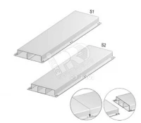 Напольный короб с телескопическими концами VGI28.250S2