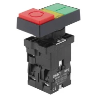 Двойная кнопка NP2-EW8465 1НО+1НЗ   AC/DC 220/230В(LED) IP40 (CHINT)
