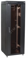 ITK Шкаф сетевой 19" LINEA N 42U 600х1000 мм стеклянная передняя дверь, задняя перфорированная черны