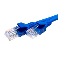 Патч-корд SUPRLAN U/UTP Cat.5e 4x2 26AWG (7x0.16mm) Cu PVC синий 1м
