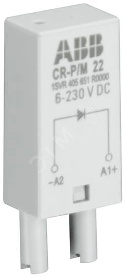 Диод и светодиод зеленый CR-P/M-42CV 110-230B DC для реле CR-P, CR-M