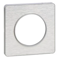 Рамка 1пост полиров алюм ODACE S53P802J