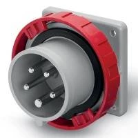 Вилка панельная прямая IP67 16А 3P+E+N 400В