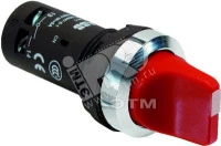 Переключатель C2SS1-30R-20 2-х позиционный красный 2НО (45 граду сов) с фиксацией