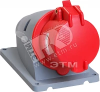 Розетка стационарная ССИ-114 16А-6ч/380-415В 3Р+РЕ IP44 MAGNUM ИЭК