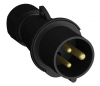 Вилка кабельная Easy&Safe 216EP9B,16А,2P+E,IP44,9ч,черн 2CMA103598R1000