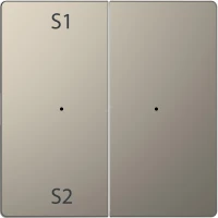 D-Life PlusLink КЛАВИША 2-ная с S1/S2, пусто, НИКЕЛЬ, SD