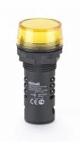 Лампа комм. ADDS ?22 мм LED жел. 220В AC/DC ЛK-22 DEKraft
