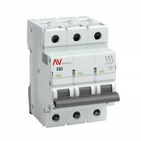 Выключатель автоматический AV-6 3P 16A (B) 6kA EKF AVERES mcb6-3-16B-av mcb6-3-16B-av