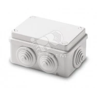 Коробка расп,гермет,с вводами пласт,винт IP55 100х100х50мм ШхВхГ