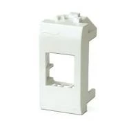 Адаптер для информационных разъемов Keystone, слоновая кость, 1мод.