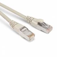 Патч-корд F/UTP, экранированный, Cat.5e, LSZH, 10 м, серый Hyperline