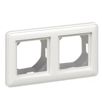 W59 AQUA 2-постовая РАМКА, IP44, БЕЛЫЙ