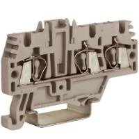 HMM.2/1+2GR, проходной зажим 2,5 кв.мм серый 1 ввод/2 вывода ZHM510GR