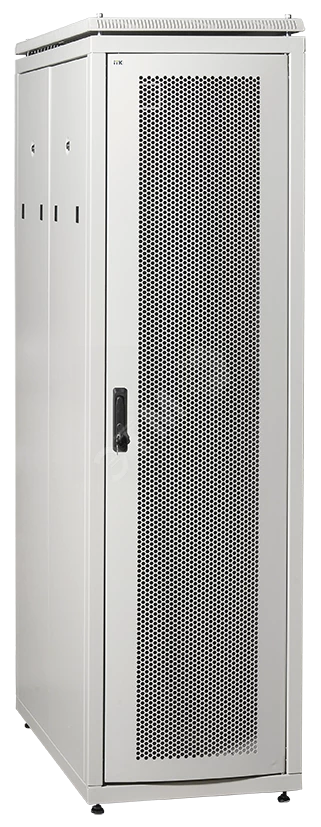 ITK Шкаф сетевой 19" LINEA N 33U 600х1000 мм перфорированные двери серый